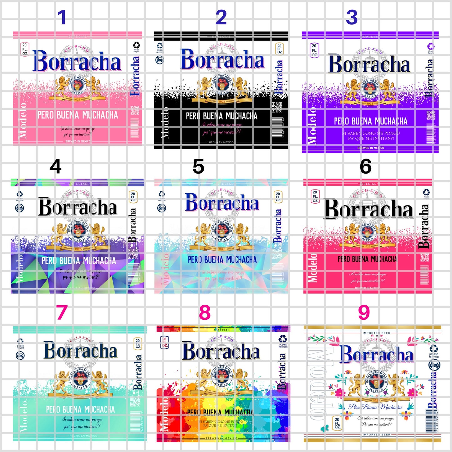 BORRACHA Pero Buena Muchacha 20 0z Tumbler Cup