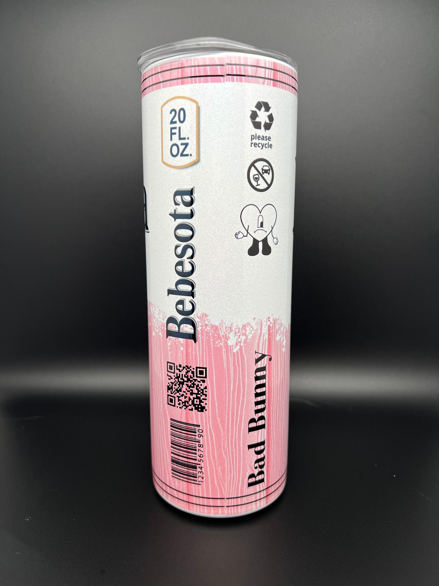 Bad Bunny BEBESOTA Modelo 20oz Tumbler cup, Bad bunny gift, bad bunny best seller CUP ONLY bag is sold separately.