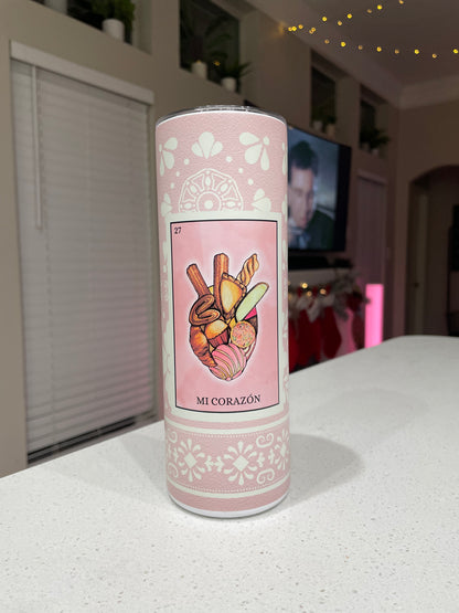 Mi Corazón Talavera 20oz Tumbler Cup