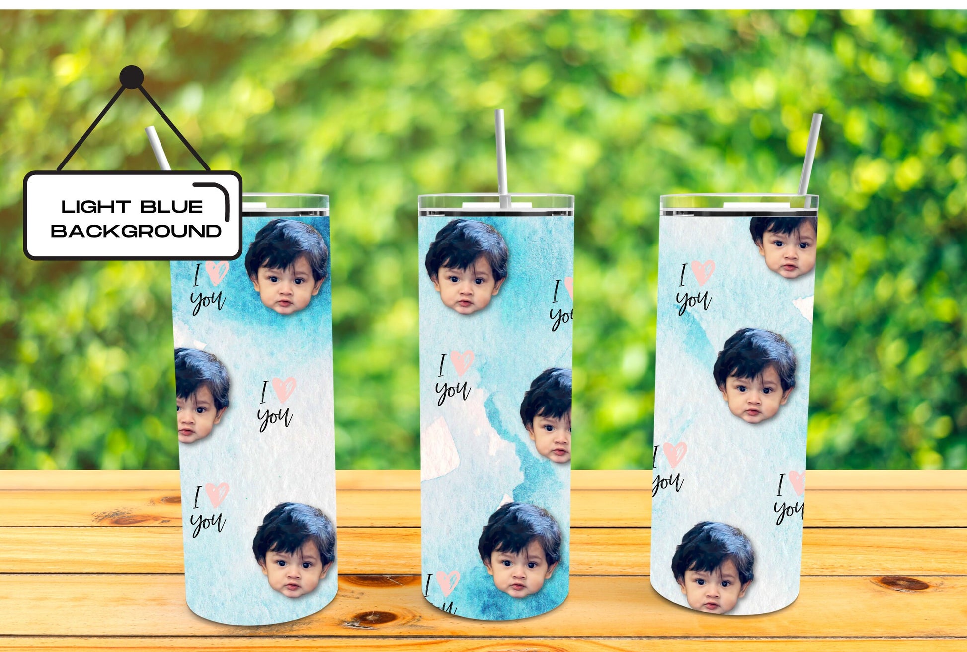 FACES ON TUMBLER 20oz Cup / Personalized