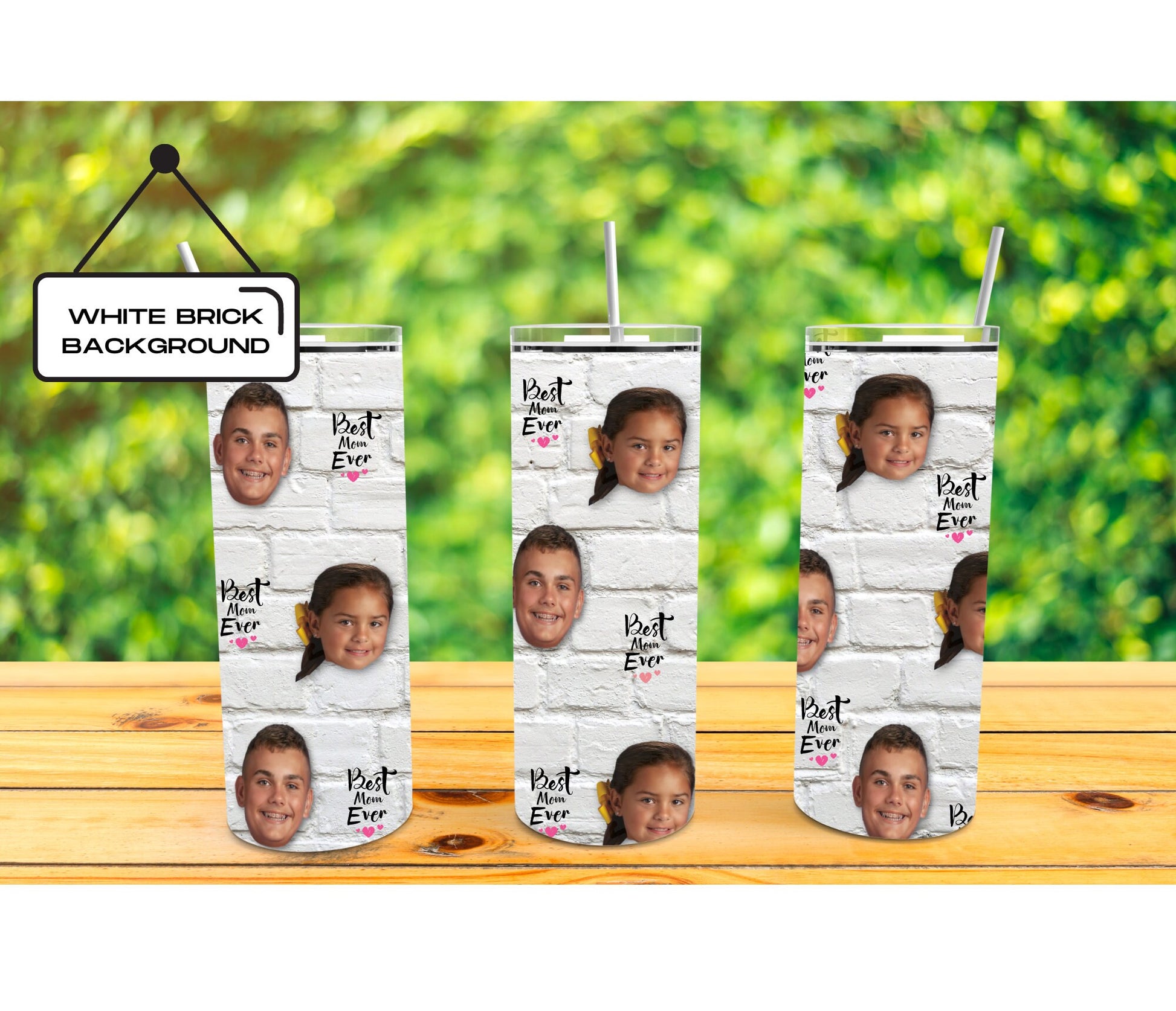FACES ON TUMBLER 20oz Cup / Personalized