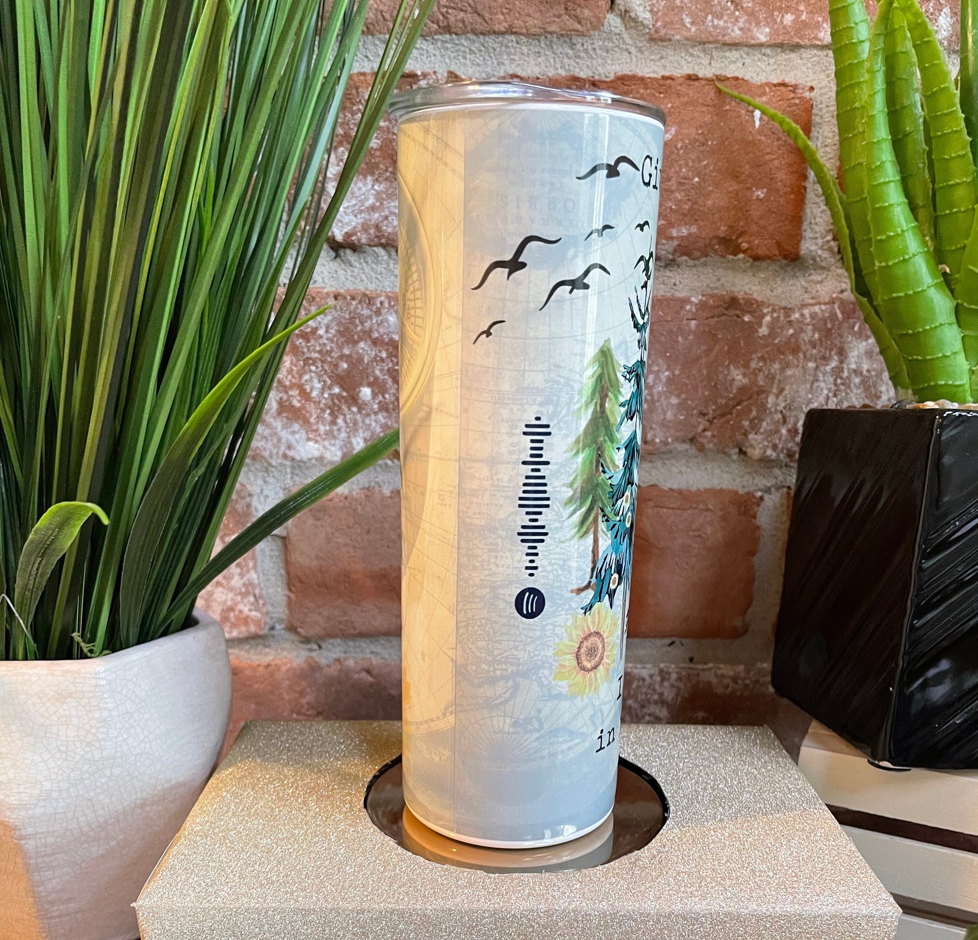 Jeep 20oz Tumbler "Drift Away" Uncle Kracker Spotify Scan Code, offroad, Jeep Life, 4x4 gift, best seller Jeep tumbler