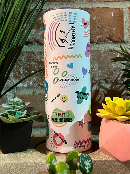 Self Love 20oz Tumbler Cup , Self love motivation, self love inspiration, self love gift, self love best seller cup