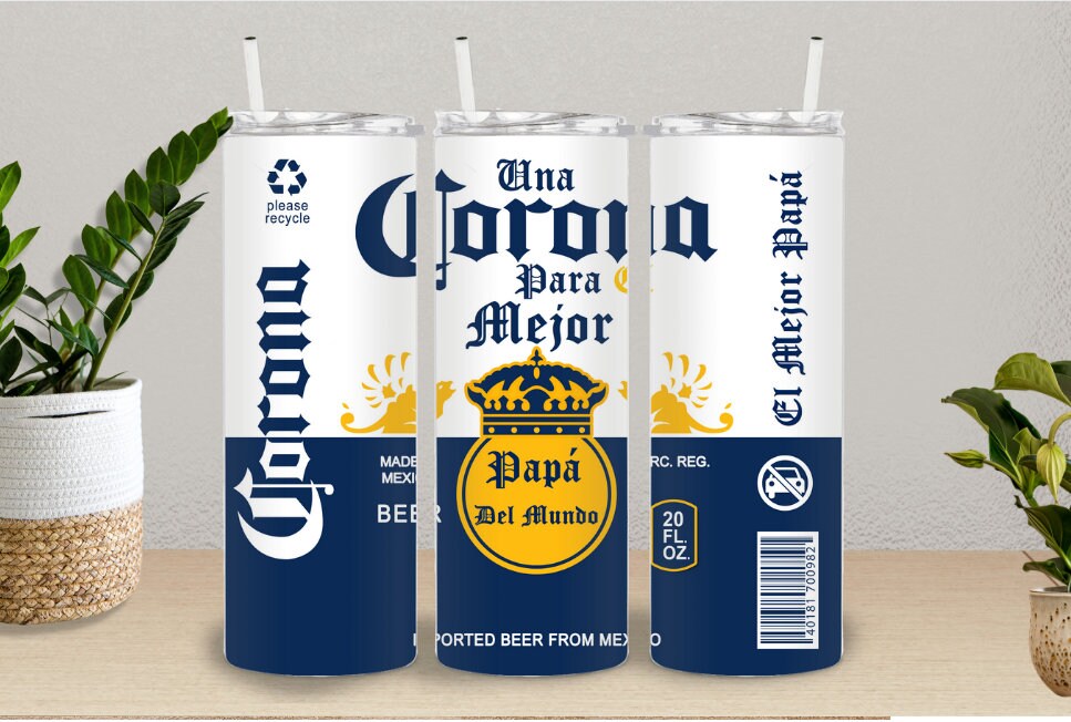 Corona Para El Mejor PAPA 20oz Tumbler Cup  - 20OZ Dia del Padre Vaso Termo Regalo, Tumbler cup for fathers day gift.
