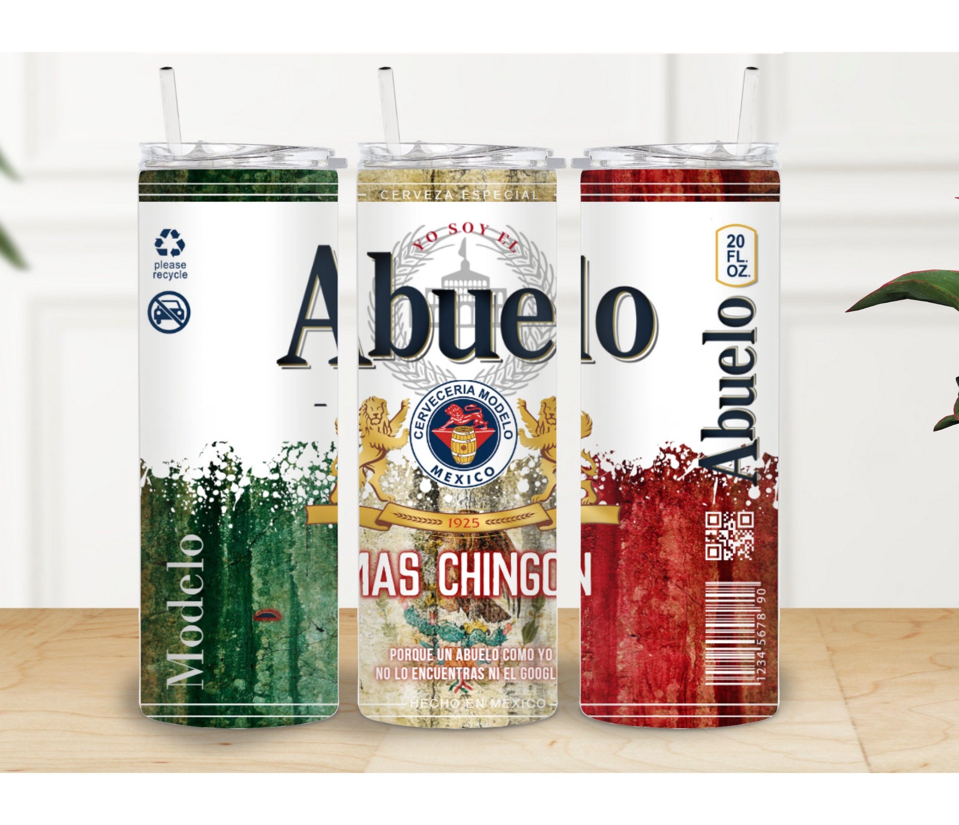 El Abuelo mas chingon  DE MEXICO - 20OZ Dia del Padre Vaso Termo Regalo, Tumbler cup for fathers day gift. Regalo para abuelo.