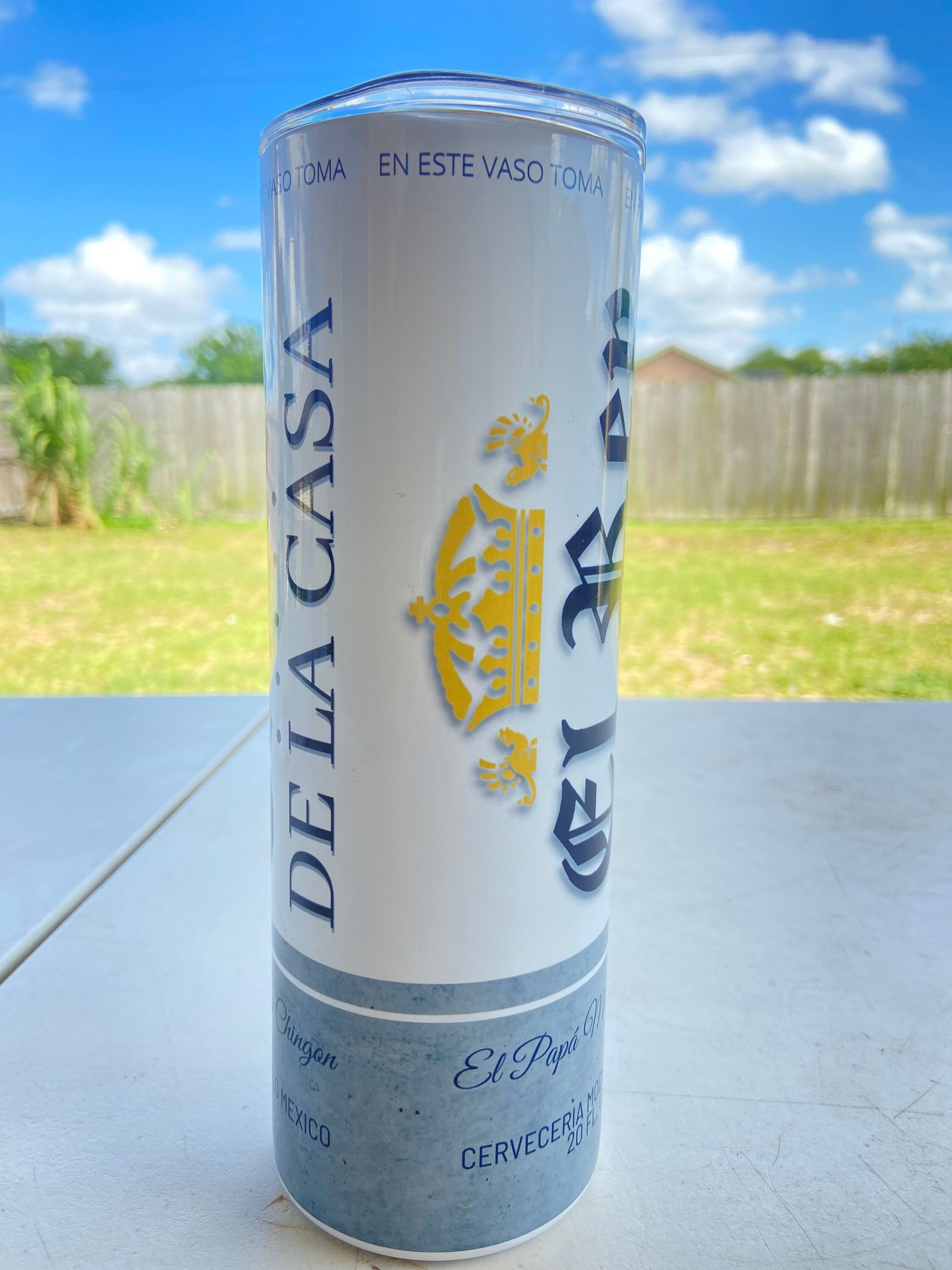 El Rey Papá mas chingon EL PAPA  - 20OZ Dia del Padre Vaso Termo Regalo, Tumbler cup for fathers day gift.