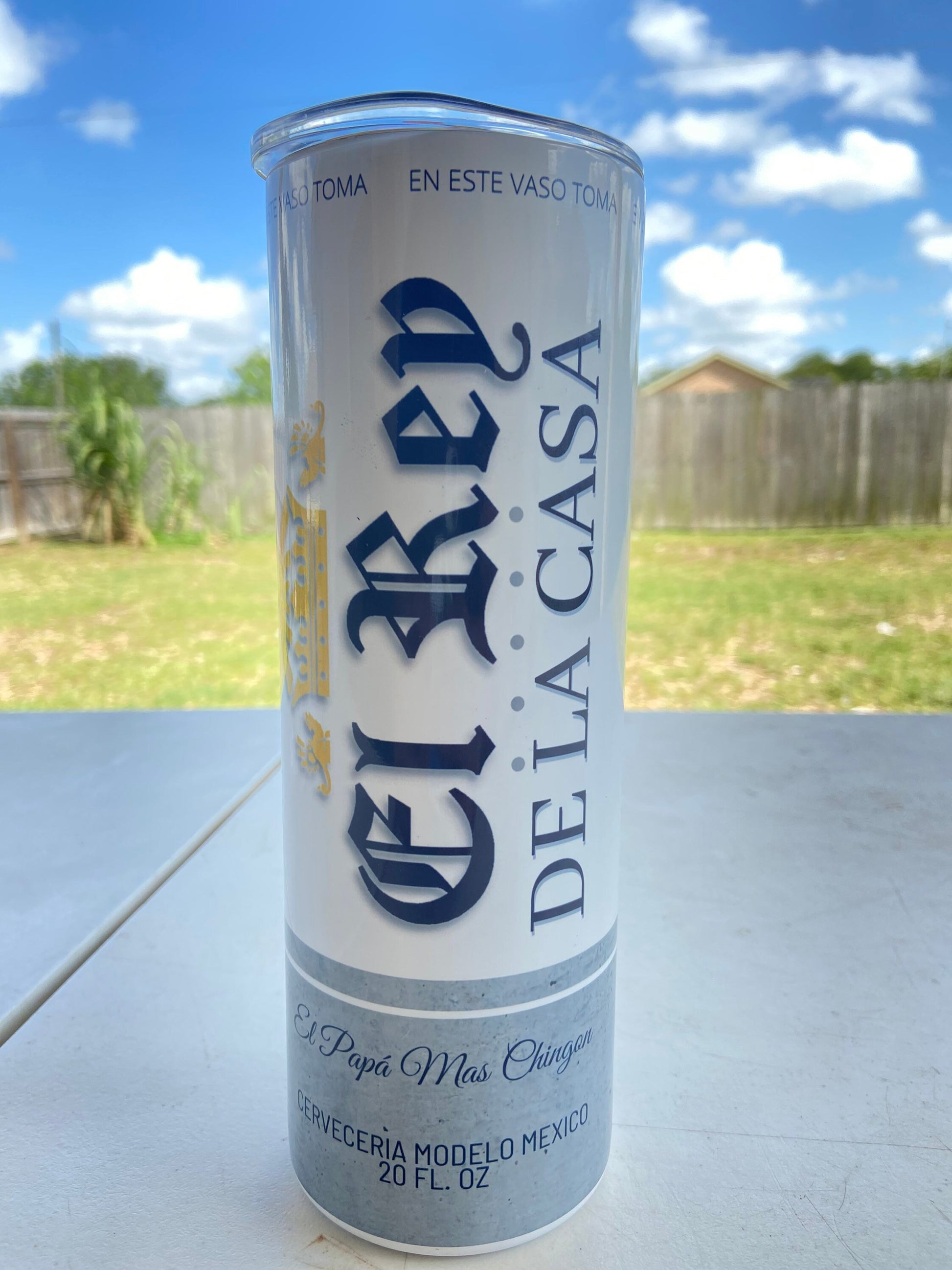 El Rey Papá mas chingon EL PAPA  - 20OZ Dia del Padre Vaso Termo Regalo, Tumbler cup for fathers day gift.