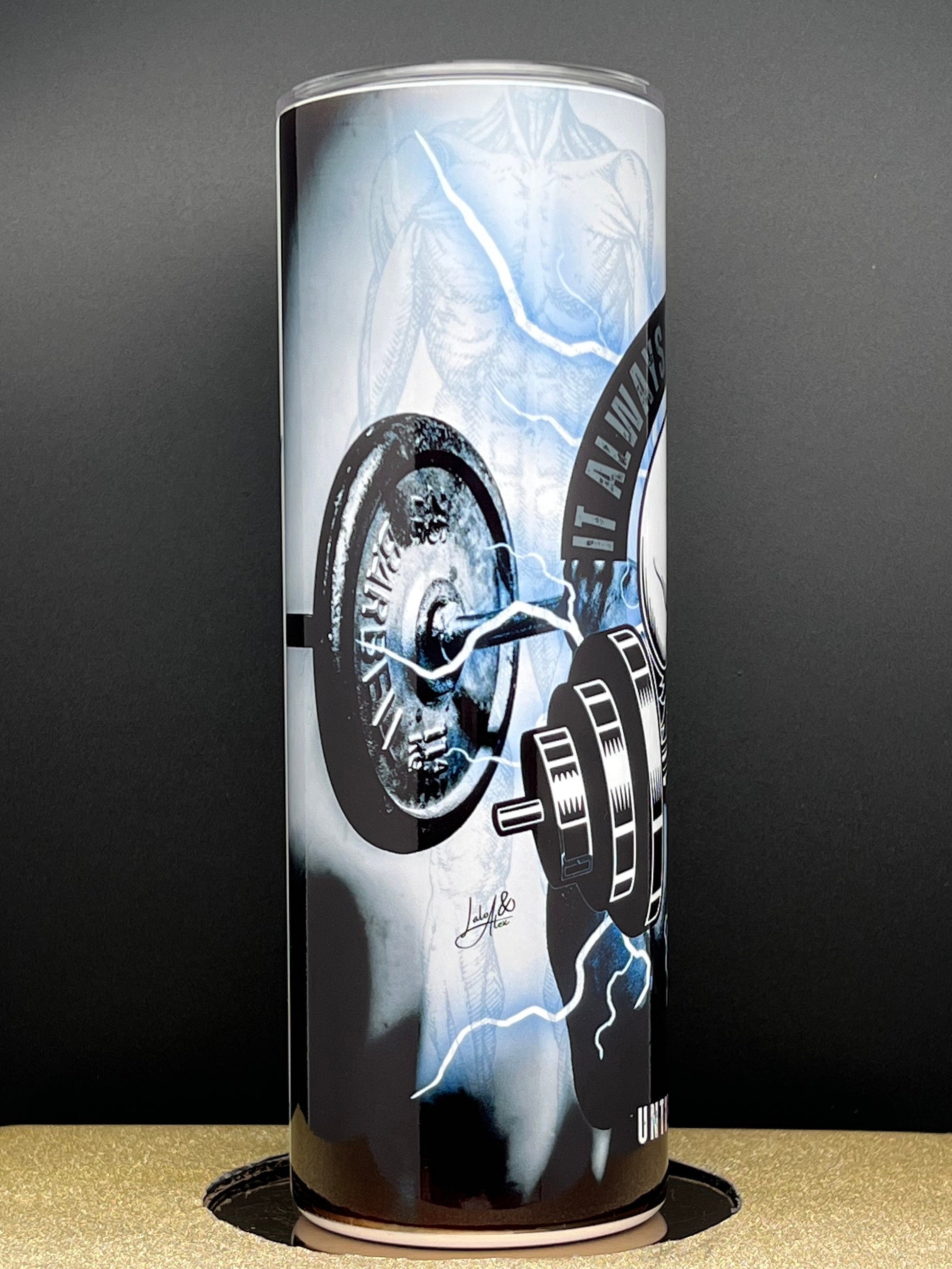 LFT HVY SHT 2LIDS Tumbler 20 oz Water bottle and regular cup, gym gift, gift for him, workout gift, his gym tumbler, gym, workout tumbler