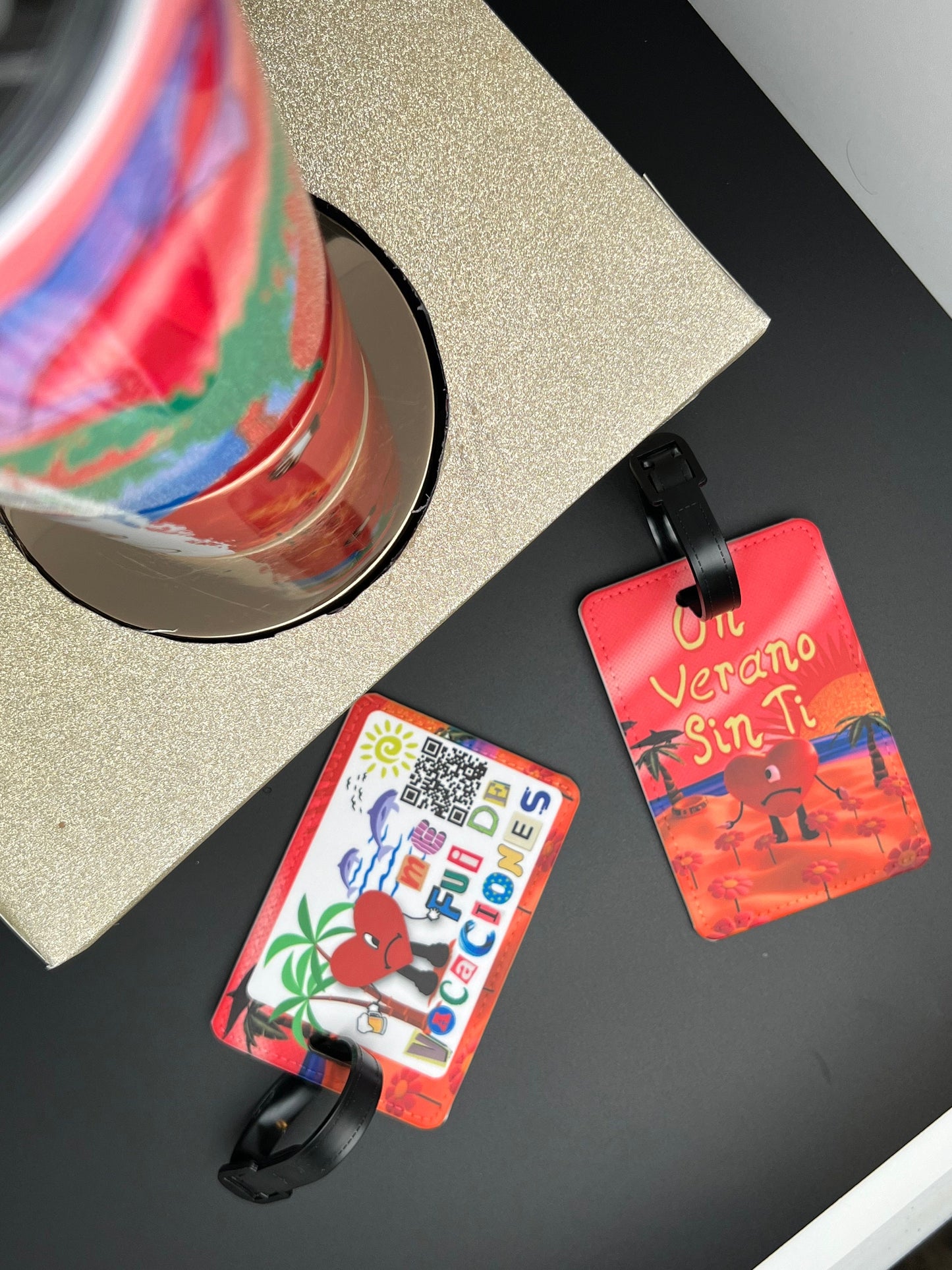 Bad Bunny Luggage Tag, un verano sin ti Bad Bunny gift, Bad Bunny merch, Bad Bunny best seller, Bad Bunny