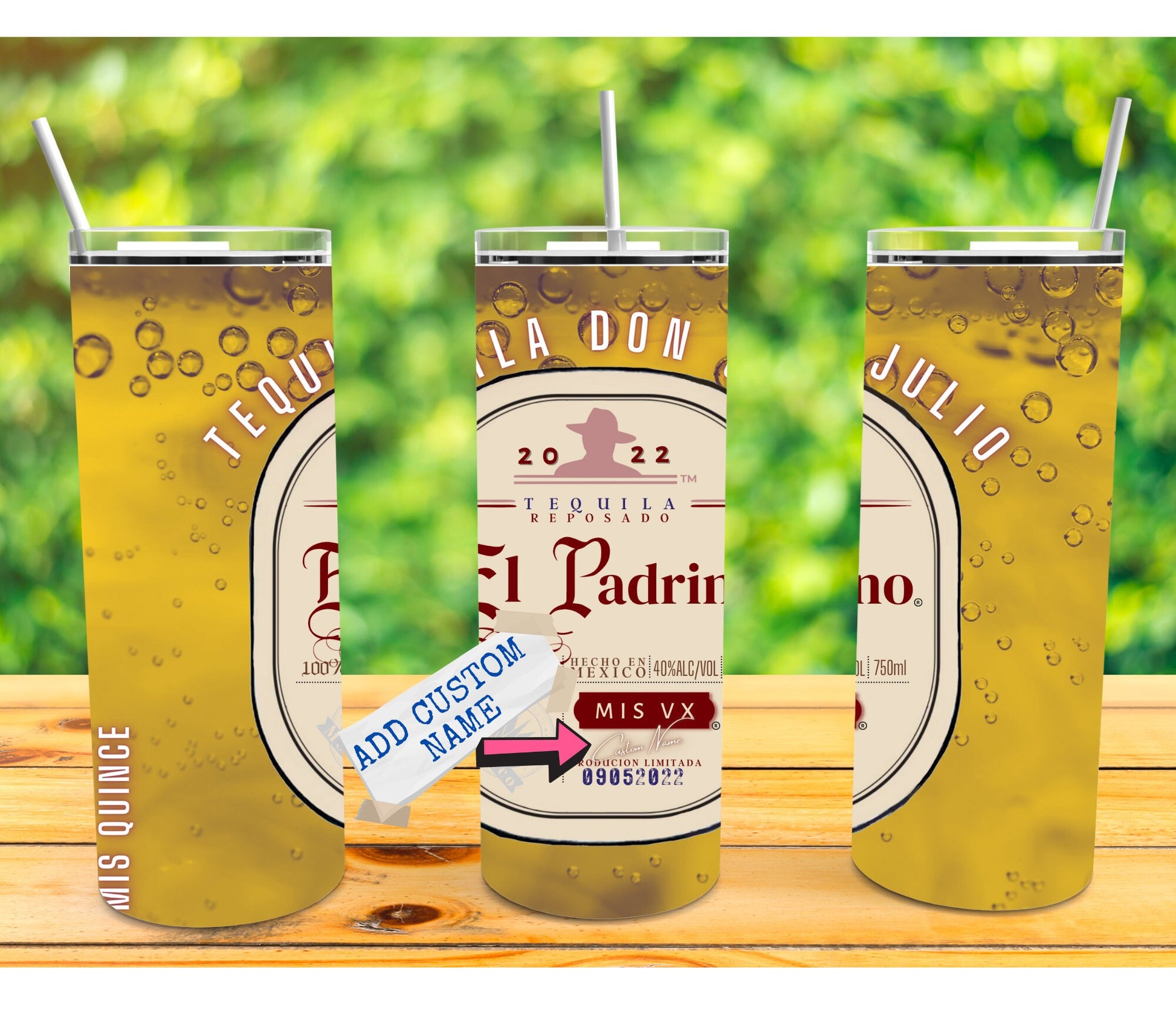 El Padrino OR La Madrina BAUTIZO Don Julio20oz Regalo padrino, madrina proposal, padrino proposal, quince, quincenera gift padrinos gift
