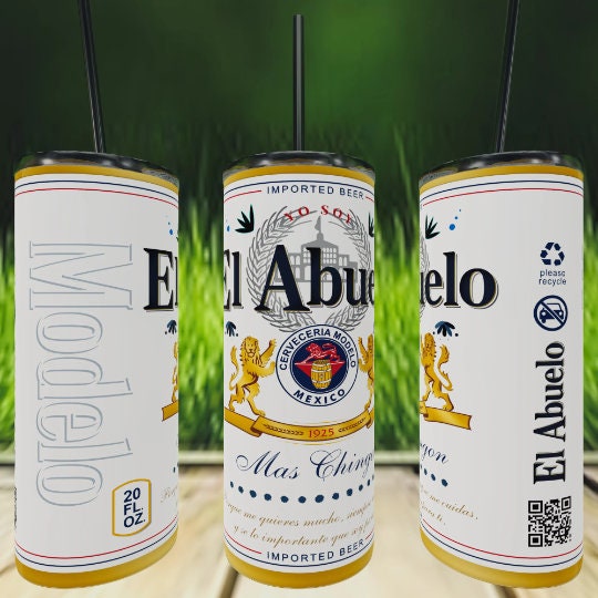 El Abuelo mas chingon  DE MEXICO - 20OZ Dia del Padre Vaso Termo Regalo, Tumbler cup for fathers day gift. Regalo para abuelo.