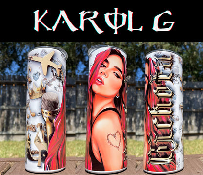 Karol G Tumbler, Karol G cup, Karol G 20oz Tumbler