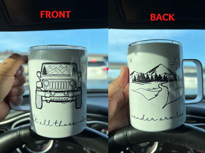 Custom Couples Mugs, jeep lovers, jeep coffee mug